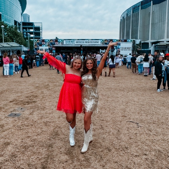 SHEIN Dresses Gold Sequin Fringe Dress Poshmark